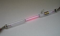 Світимість водню в газорозрядній трубці